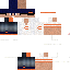 Minecraft skin texture, 64x64 pixels