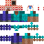 Minecraft skin texture, 64x64 pixels