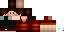 Red Minecraft skin texture, 64x32 legacy pixels