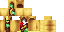 Minecraft skin texture, 64x32 legacy pixels