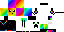 Minecraft skin texture, 64x32 legacy pixels