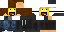 Minecraft skin texture, 64x32 legacy pixels