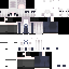 White Minecraft skin texture, 64x64 pixels