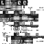 Minecraft skin texture, 64x64 pixels