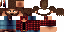 Minecraft skin texture, 64x32 legacy pixels