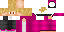 Minecraft skin texture, 64x32 legacy pixels