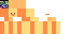 Yellow orange Minecraft skin texture, 64x32 legacy pixels
