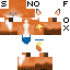 Minecraft skin texture, 64x64 pixels