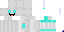 Minecraft skin texture, 64x32 legacy pixels