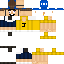 Minecraft skin texture, 64x64 pixels