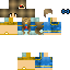 Minecraft skin texture, 64x64 pixels