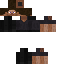 Gray Minecraft skin texture, 64x64 pixels