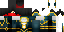 Minecraft skin texture, 64x32 legacy pixels