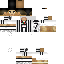 Minecraft skin texture, 64x64 pixels