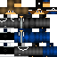 Minecraft skin texture, 64x64 pixels