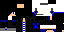 Minecraft skin texture, 64x32 legacy pixels