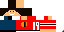 Minecraft skin texture, 64x32 legacy pixels