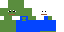 Blue Minecraft skin texture, 64x32 legacy pixels