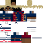 Minecraft skin texture, 64x64 pixels