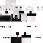 White Minecraft skin texture, 64x64 pixels