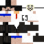 Minecraft skin texture, 64x64 pixels