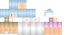 Minecraft skin texture, 64x32 legacy pixels