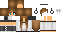 Minecraft skin texture, 64x32 legacy pixels