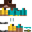 Minecraft skin texture, 64x64 pixels