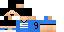 Minecraft skin texture, 64x32 legacy pixels