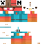 Minecraft skin texture, 64x64 pixels