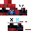 Minecraft skin texture, 64x64 pixels