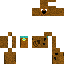 Minecraft skin texture, 64x64 pixels