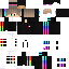 Minecraft skin texture, 64x64 pixels
