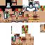 Minecraft skin texture, 64x64 pixels