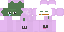 Minecraft skin texture, 64x32 legacy pixels