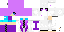 Minecraft skin texture, 64x32 legacy pixels