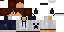 Minecraft skin texture, 64x32 legacy pixels