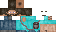 Minecraft skin texture, 64x32 legacy pixels