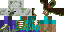 Minecraft skin texture, 64x32 legacy pixels