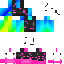 Minecraft skin texture, 64x64 pixels