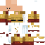 Minecraft skin texture, 64x64 pixels