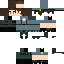 Minecraft skin texture, 64x64 pixels