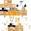 Minecraft skin texture, 64x64 pixels