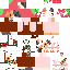 Minecraft skin texture, 64x64 pixels