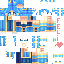 Minecraft skin texture, 64x64 pixels