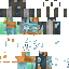 Minecraft skin texture, 64x64 pixels