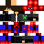 Minecraft skin texture, 64x64 pixels