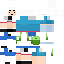 Minecraft skin texture, 64x64 pixels