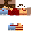 Minecraft skin texture, 64x64 pixels