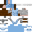 Minecraft skin texture, 64x64 pixels